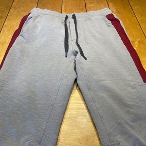 Lululemon City Sweat Jogger Sweatpants Size Large Color Grey/Red